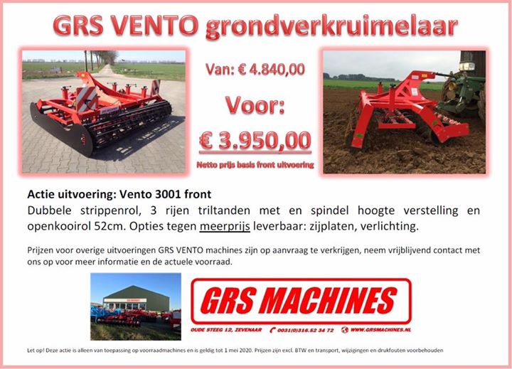 GRS Vento ACTIE op voorraad