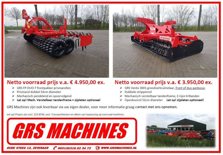 Actie grondbewerking GRS Vento of